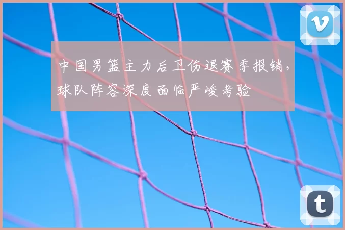 中国男篮主力后卫伤退赛季报销，球队阵容深度面临严峻考验