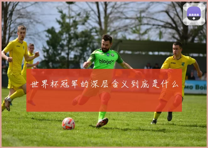 世界杯冠军的深层含义到底是什么